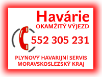 Hav&aacute;rie plynu a plynov&yacute;ch spotřebičů - hork&aacute; linka