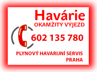 Havárie plynu a plynoinstalace Praha - horká linka