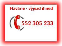 Havárie plynu a plynoinstalace Odry - horká linka